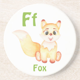 Posavasos Fox personaliza ABC: Letra F - Añadir tu nombre
