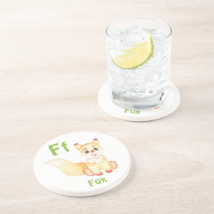 Posavasos Fox personaliza ABC: Letra F - Añadir tu nombre