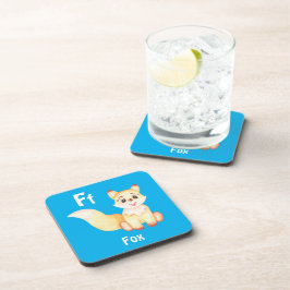 Posavasos Fox personaliza ABC: Letra F - Añadir tu nombre