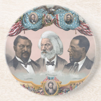 Posavasos Fr3d3rick Bailey Douglass con negro abolicionista