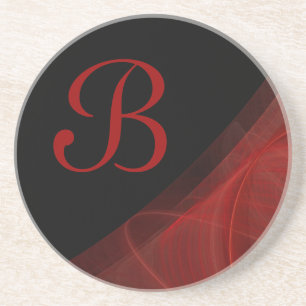 Posavasos Fractal Corner Series-14 Red Coaster—1 de