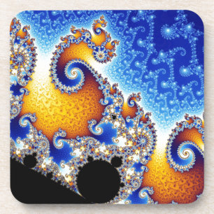 Posavasos Fractal de doble espiral satelital Mandelbrot Set
