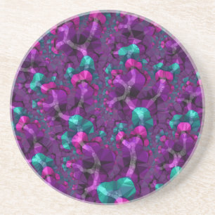 Posavasos Fractal de tono jewel