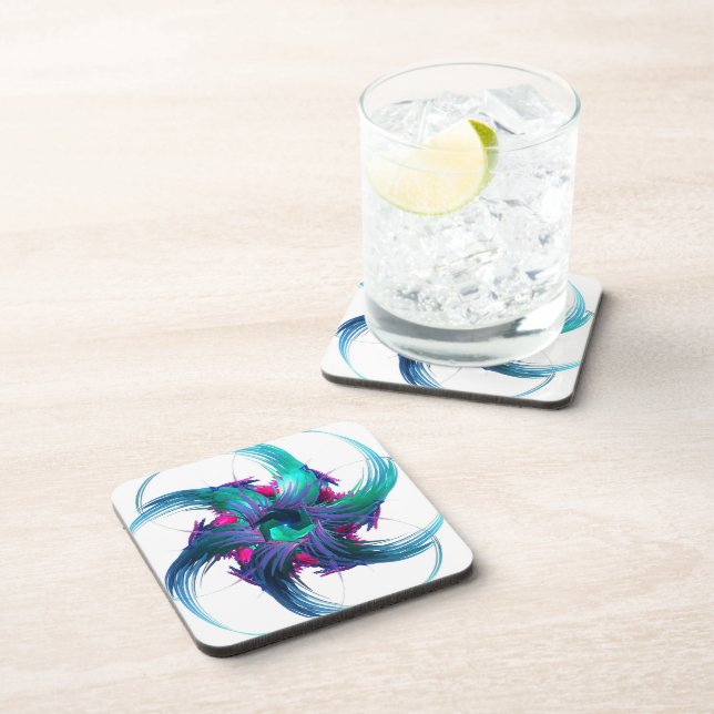 Posavasos Fractal Fantasy Swirls Coasters (Lado Derecho)