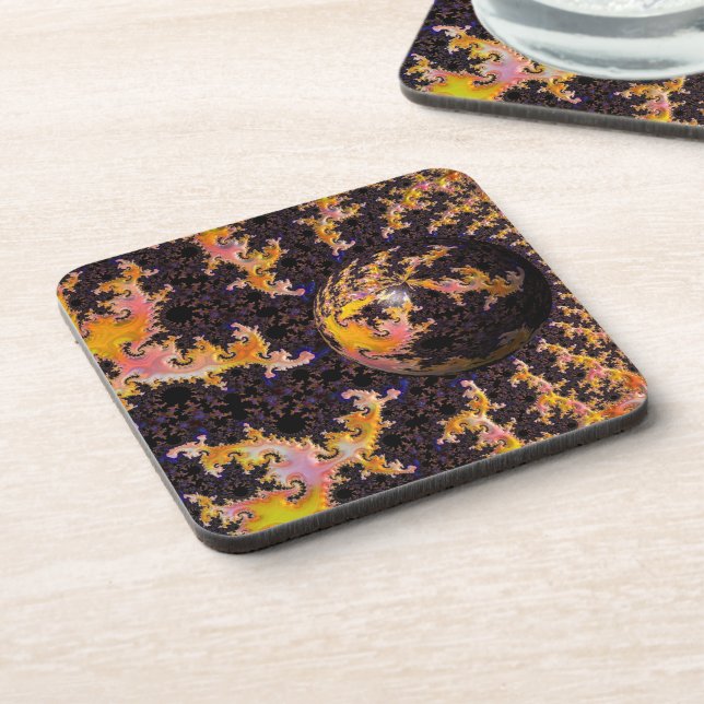 Posavasos Fractal Firestorm Sphere (Lado Izquierdo)