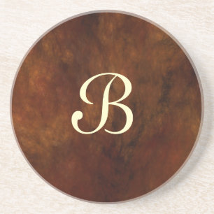 Posavasos Fractal Marble Series-11: escayola rojiza - 1 de