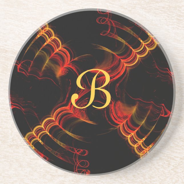 Posavasos Fractal Misc Series-13—Red Green Coaster—1 de (Frente)