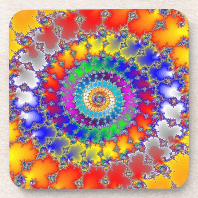 Posavasos Fractal psicodélico (Frente)