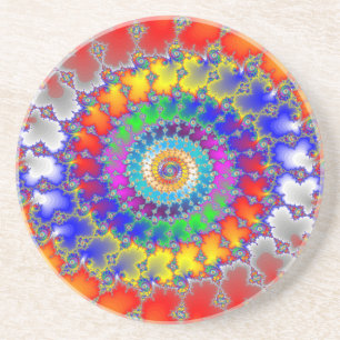 Posavasos Fractal psicodélico