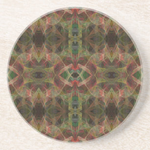 Posavasos Fractal Series-10: Cubeta rosa 1 de color