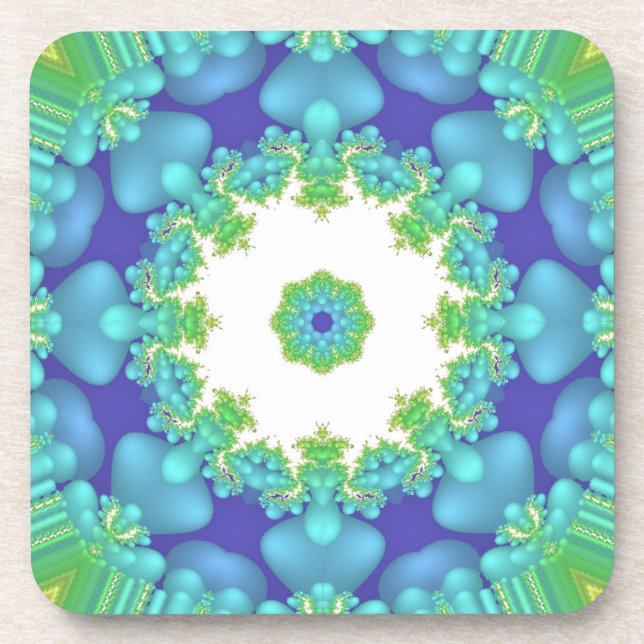 Posavasos Fractascope 1 escayola de corcho (Frente)