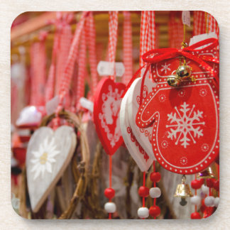 Posavasos Francia, Alsacia, Colmar. Mercado de Navidad