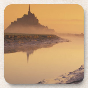 Posavasos FRANCIA, Normandía Mont St. Michel. Luz de la maña