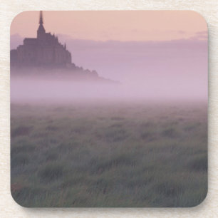 Posavasos FRANCIA, Normandía Mont St. Michel. Niebla matutin