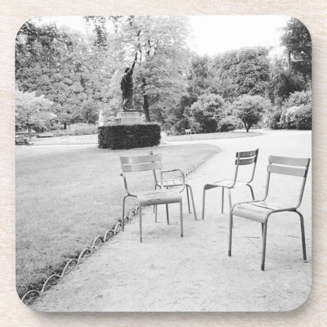 Posavasos FRANCIA, París: Estatua de los Jardines de Luxembu (Frente)