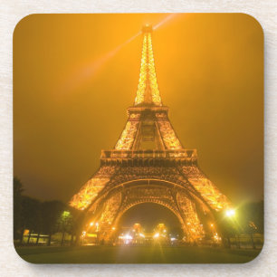Posavasos Francia, París. Torre Eiffel iluminada a las 3