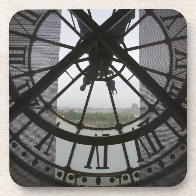 Posavasos Francia, París. Ver a través del río Sena (Frente)