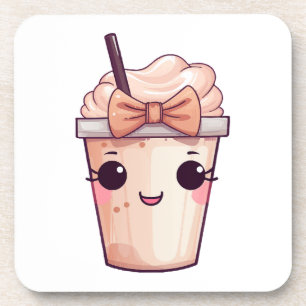 Posavasos Frappe sonriente Kawaii