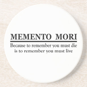 Posavasos Frase latina - Recuerda que morirás