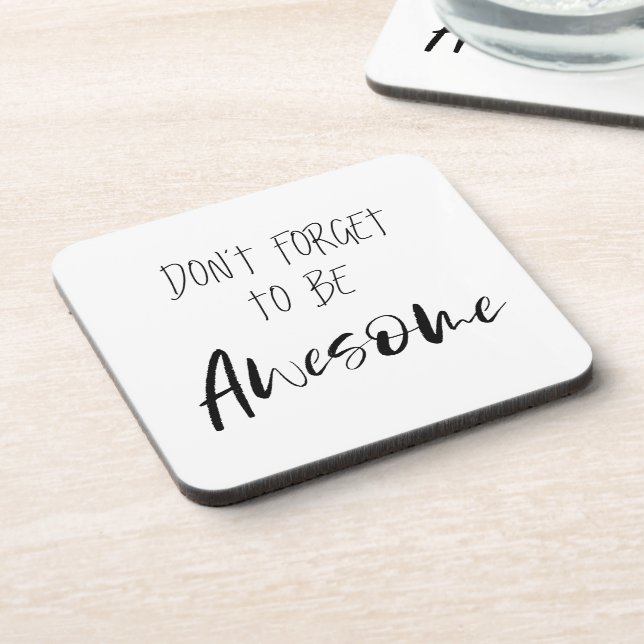 Posavasos Frase "No te olvides de ser increíble" (Lado Izquierdo)
