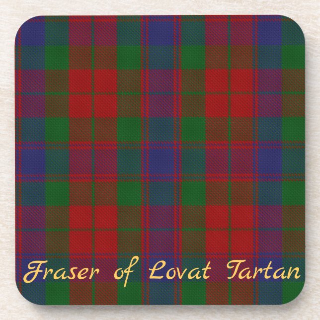 Posavasos Fraser Tartan Coasters Boda Gigante Set de 6 (Frente)