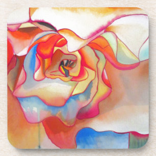 Posavasos Fred martin begonia acuarela arte