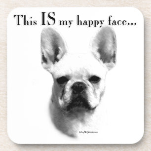 Posavasos Frenchie Happy Face