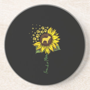 Posavasos Frenchie Sunflower Mom Bulldog francés Lover Gift
