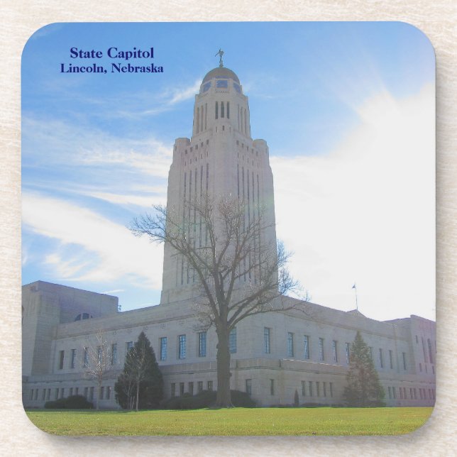 Posavasos Frente plástico del capitolio con el práctico de (Frente)