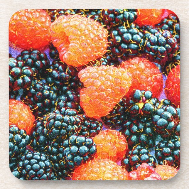 Posavasos "Fresa Brillante" Foto Cute. ¡Hazte con una en Zaz (Frente)
