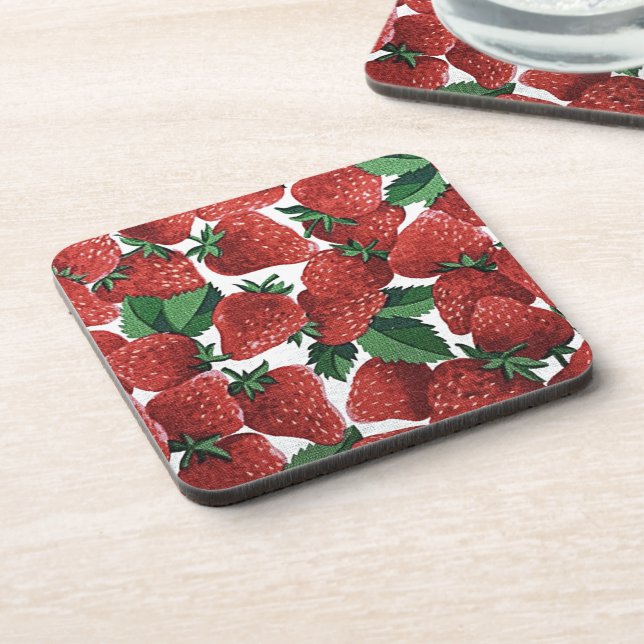 Posavasos Fresas y Crema (Lado Izquierdo)