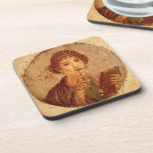Posavasos Fresco de Sappho en Pompeya
