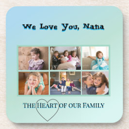 Posavasos Fresh Aqua 6-Photo Nana Keepsake