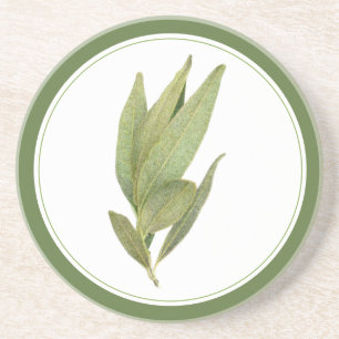 Posavasos FRESH BAY DEJA A Sandstone Coaster (-texto) Green