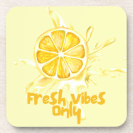Posavasos Fresh Citrus Coaster Set- Lemon Design