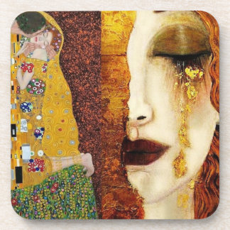 Posavasos freyas-lágrimas-el-beso-retratos-por-gustav-klimt