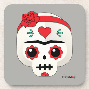Posavasos Frida Kahlo   Frida Moji - Calavera azucarera