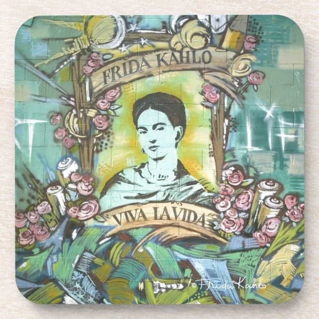 Posavasos Frida Kahlo Graffiti (Frente)