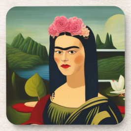 Posavasos Frida Kahlo, la montaña dura de plástico de la Mon