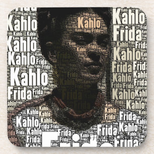Posavasos Frida Kahlo que pone letras al retrato