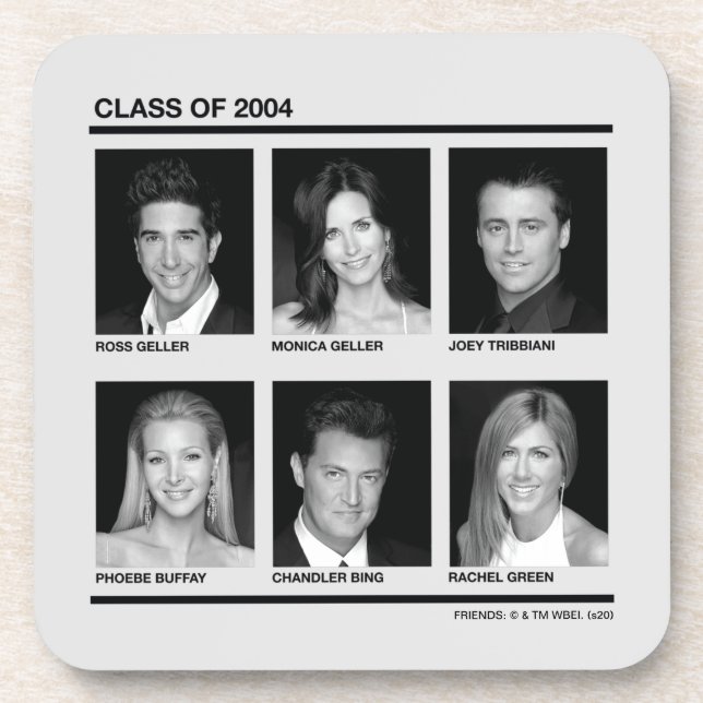Posavasos FRIENDS™ | Clase de 2004 (Frente)