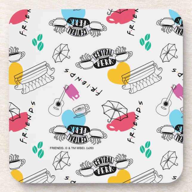 Posavasos FRIENDS™ | Patrón de Iconos (Frente)