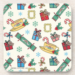 Posavasos FRIENDS™ | Patrón de Iconos de Navidad
