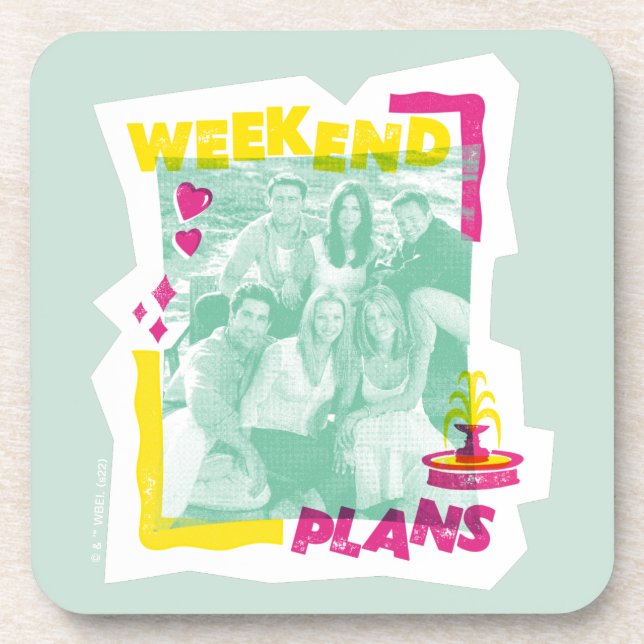 Posavasos FRIENDS™ | Planes para el fin de semana (Frente)