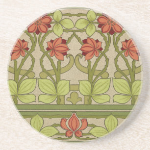 Posavasos Frieze Border Art Nouveau Floral