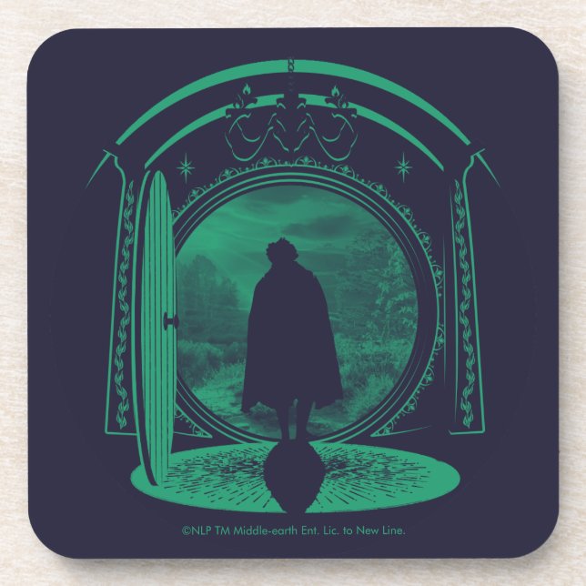 Posavasos FRODO™ Leaving THE SHIRE™ Silhouette (Frente)