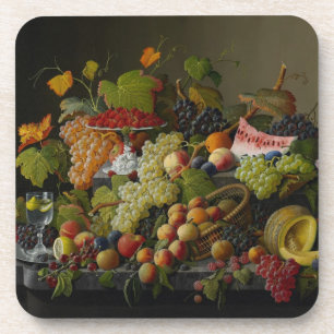 Posavasos Fruta abundante, 1858 (aceite en lona)