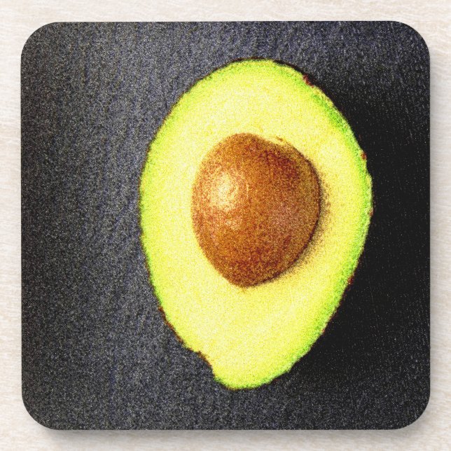 Posavasos "Fruta aguacate" Foto Cute. ¡Hazte con una en Zazz (Frente)