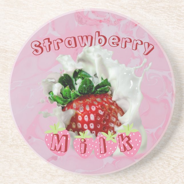 Posavasos Fruta de fresa veraniega dulce comida japonesa kaw (Frente)