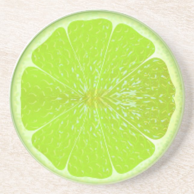 Posavasos Fruta - Lime: Monstruo de piedra arenisca (Frente)